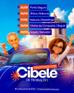 Na estrada da Bahia com CIBELE E TEOBALDO!
